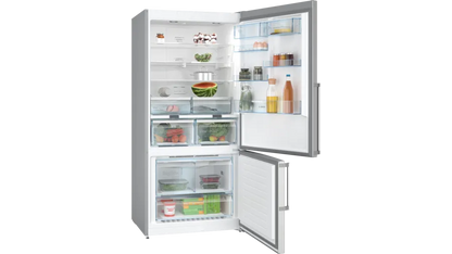 Bosch Series 6 Freestanding Fridge-freezer (Bottom freezer) 186 x 86 cm Stainless steel (with anti-fingerprint) KGN86CI30Z