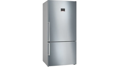 Bosch Series 6 Freestanding Fridge-freezer (Bottom freezer) 186 x 86 cm Stainless steel (with anti-fingerprint) KGN86CI30Z