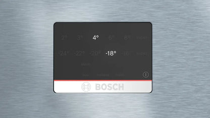 Bosch Series 6 Freestanding Fridge-freezer (Bottom freezer) 186 x 86 cm Stainless steel (with anti-fingerprint) KGN86CI30Z