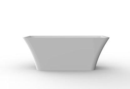 BAUHAUS AURA Freestanding Bath Tub - White - 1600 x 750 x 580mm