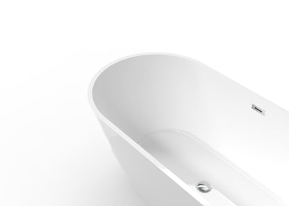 BAUHAUS Eos Freestanding Bath Tub - White - 1500 x 730 x 580mm