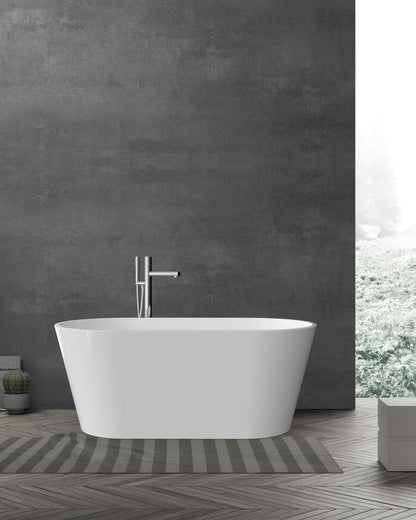 BAUHAUS Halo Freestanding Bath Tub - White - 1700 x 790 x 590mm