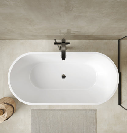 BAUHAUS Nova Freestanding Bath Tub - White - 1680 x 800 x 580mm