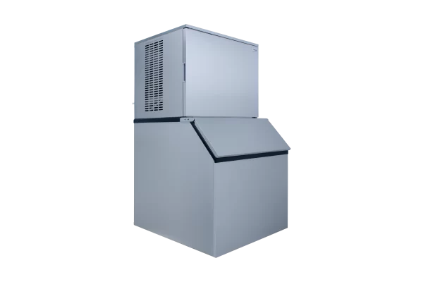 SnoMaster SM-150 150Kg/24Hr Commercial Square Block Type Ice-Maker - Stainless Steel (Including 160Kg Storage Bin)