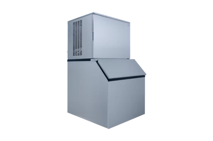 SnoMaster SM-150 150Kg/24Hr Commercial Square Block Type Ice-Maker - Stainless Steel (Including 160Kg Storage Bin)