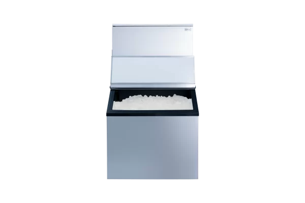 SnoMaster SM-450 450Kg/24Hr Commercial Square Block Type Ice Maker - Stainless Steel (Including 160Kg Storage Bin)