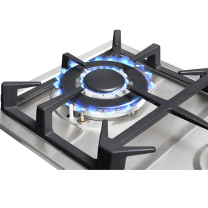 UNIVA UGH02S -  2 Burner 30cm Built-in Domino Gas Hob - Stainless Steel