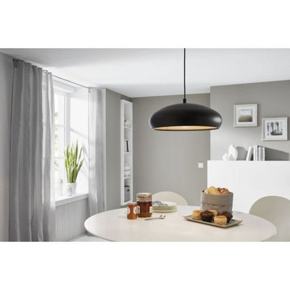 EUROLUX Mogano 1 Pendant - 1 Light - 400mm Steel - Black - P685B