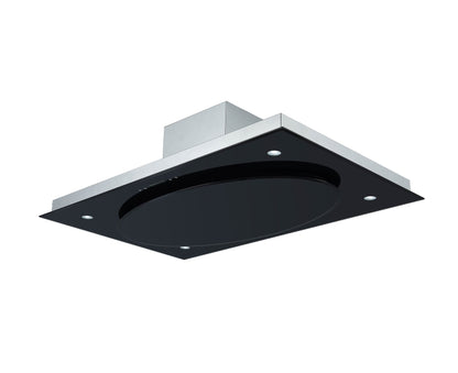 FALCO 110cm Black Glass Ceiling  Extractor (Touch Control + Remote Control) - Built-in -FAL-100-38ABL