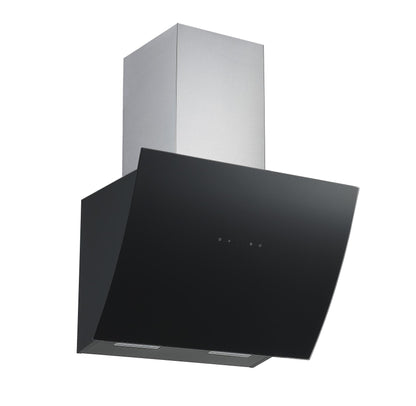 Falco 60cm Black Wall Mount Motorised Extractor - FAL-60-S03E