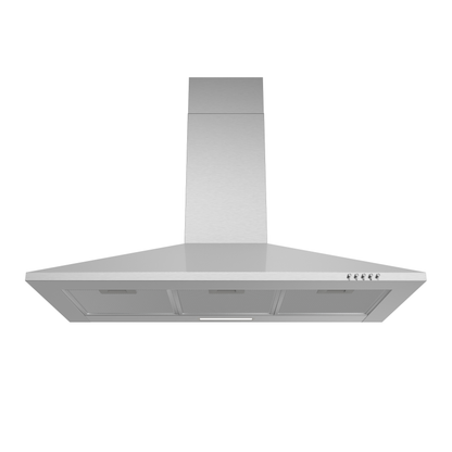 Falco 90cm Flat Pyramid Stainless Steel Wall Extractor - FAL-90-210