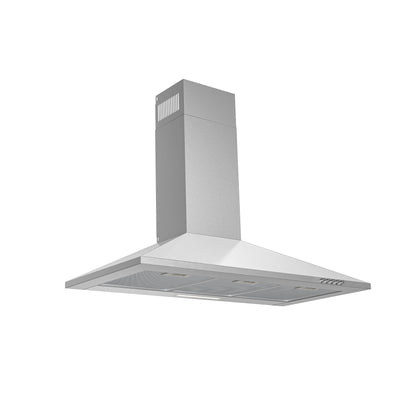 Falco 90cm Flat Pyramid Stainless Steel Wall Extractor - FAL-90-210