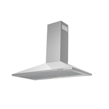 Falco 90cm Flat Pyramid Stainless Steel Wall Extractor - FAL-90-210