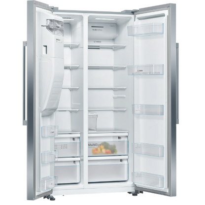 BOSCH Side-by-Side Fridge-Freezer - Stainless Steel - 610L / 908mm - Serie 4 - KAI93VI304