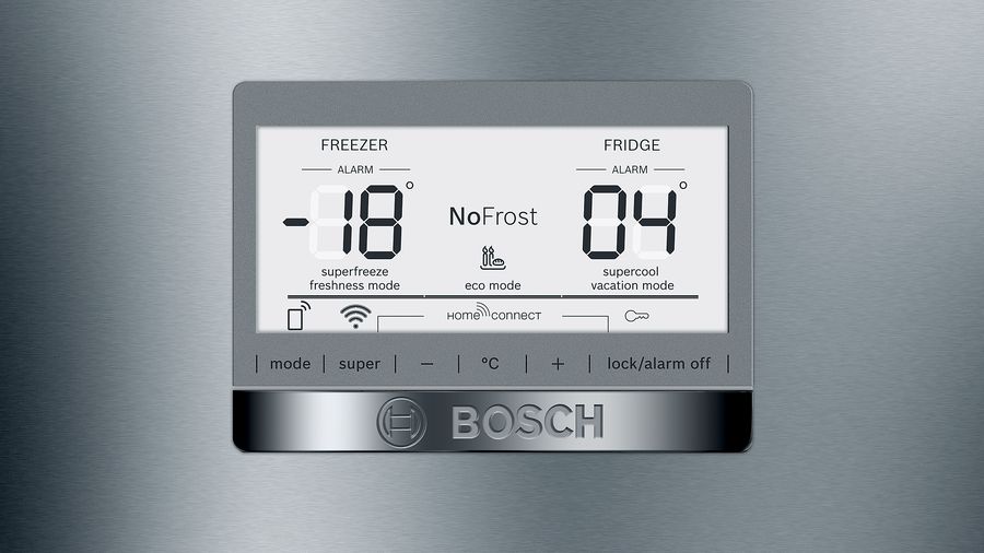 BOSCH Freestanding Fridge Freezer Stainless Steel 619L 860mm