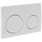 Geberit Alpha10 Actuator Plate for D/F White Alpine