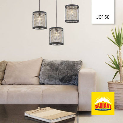 Radiant JC150 - Pendant 230v - Metal Shade 1-Light - Artisans Trade Depot