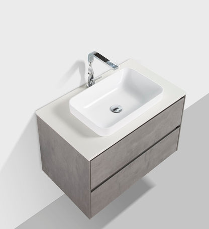 Madrid 800mm- Double Drawer & Top & Basin