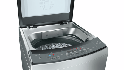 BOSCH Toploader Washing Machine - 13 kg - Silver Inox - WOE135S0ZA