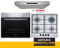 BOSCH Built-In Electric Oven, Gas Hob & Extractor Combo Set