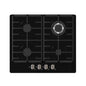 Falco 60cm Black Glass Gas Hob FAL-BGH-60