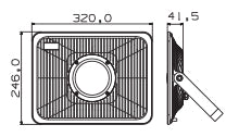 Radiant LS727 - Super-slim LED Flood Light - Outdoor - 50W - Artisans Trade Depot