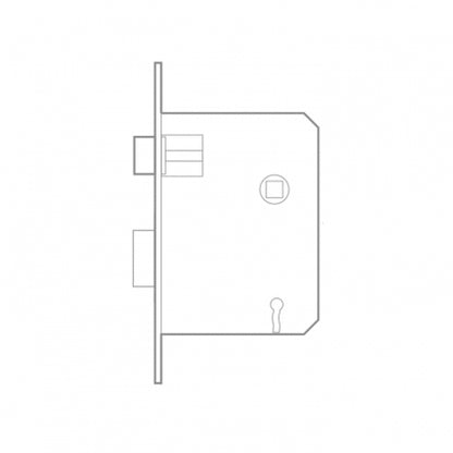 QS Stainless steel 3 lever latch lock and deadbolt 57mm backset, 57mm centre-QS5757/A - Artisans Trade Depot