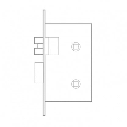 QS Stainless steel deadbolt, 55mm backset, 60mm centre-QS6055/5 - Artisans Trade Depot